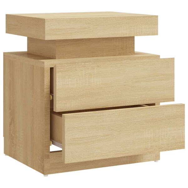 vidaXL Κομοδίνο Sonoma Δρυς 40 x 35 x 52 εκ. από Επεξεργ. Ξύλο