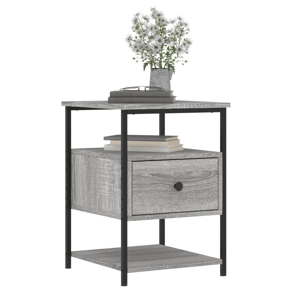 vidaXL Κομοδίνο Γκρι Sonoma 40 x 42 x 56 εκ. από Επεξεργασμένο Ξύλο