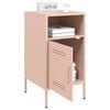 vidaXL Κομοδίνο Ροζ 36x39x68 εκ. από Χάλυβα