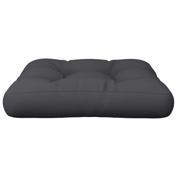 vidaXL Μαξιλάρι Παλέτας Μαύρο 50 x 50 x 12 εκ. Υφασμάτινο