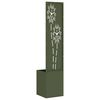 vidaXL Οθόνη Ιδιωτικότητας Κήπου Floral Λαδί 32 x 140 εκ.