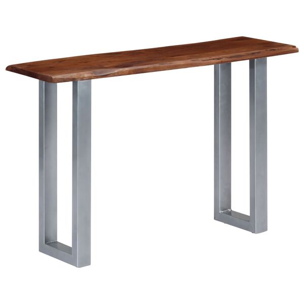 vidaXL Τραπέζι Κονσόλα 115x35x76 εκ. από Μασίφ Ξύλο Ακακίας και Σίδηρο