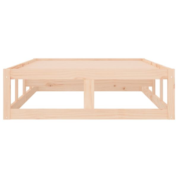 vidaXL Πλαίσιο Κρεβατιού 75 x 190 εκ. από Μασίφ Ξύλο Small Single