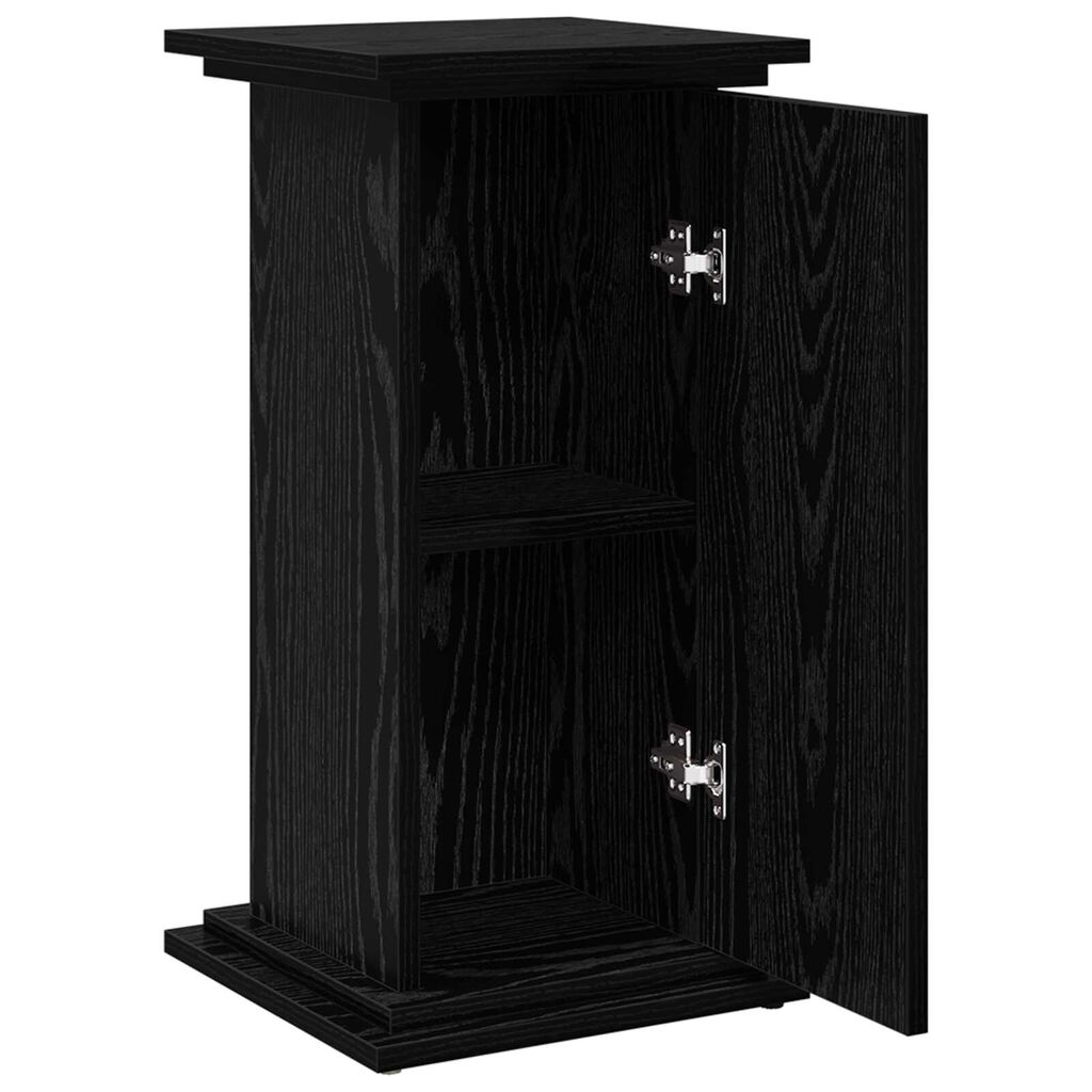 vidaXL Ράφι Έκθεσης Μαύρη Οξυά 31 x 30 x 60 cm Επεξεργασμένο ξύλο
