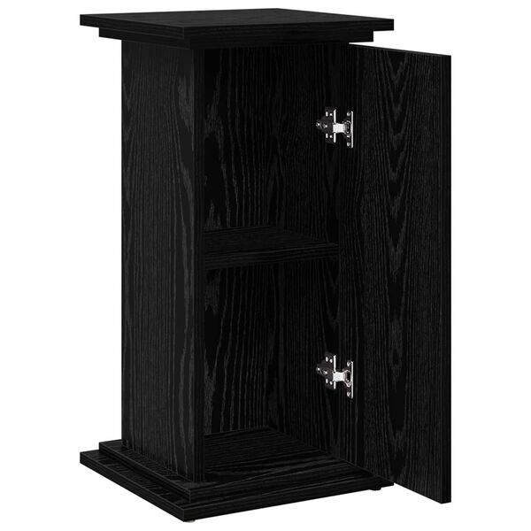 vidaXL Ράφι Έκθεσης Μαύρη Οξυά 31 x 30 x 60 cm Επεξεργασμένο ξύλο
