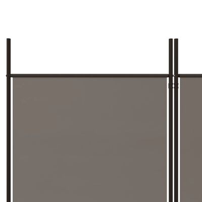 vidaXL Διαχωριστικό Δωματίου με 3 Πάνελ Ανθρακί 150x180 εκ. από Ύφασμα