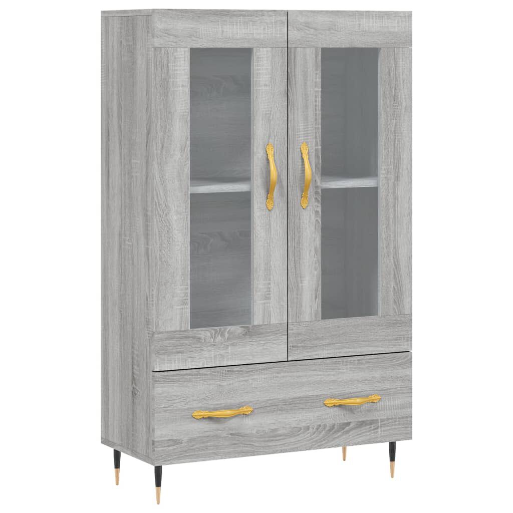 vidaXL Ντουλάπα Γκρι Sonoma 69,5 x 31 x 115 εκ. από Επεξεργασμένο Ξύλο