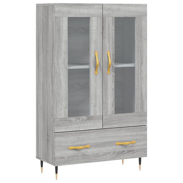 vidaXL Ντουλάπα Γκρι Sonoma 69,5 x 31 x 115 εκ. από Επεξεργασμένο Ξύλο