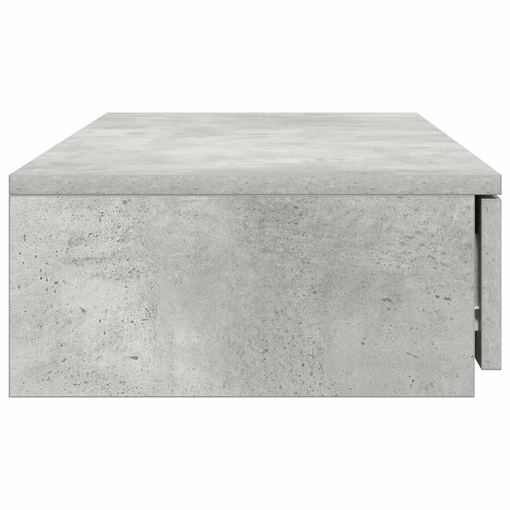 vidaXL Συρτάρια κρεβατιού Γκρι σκυροδέματος 100 x 36.5 x 16.5 εκ