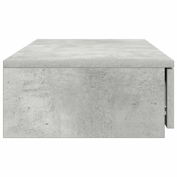 vidaXL Συρτάρια κρεβατιού Γκρι σκυροδέματος 100 x 36.5 x 16.5 εκ