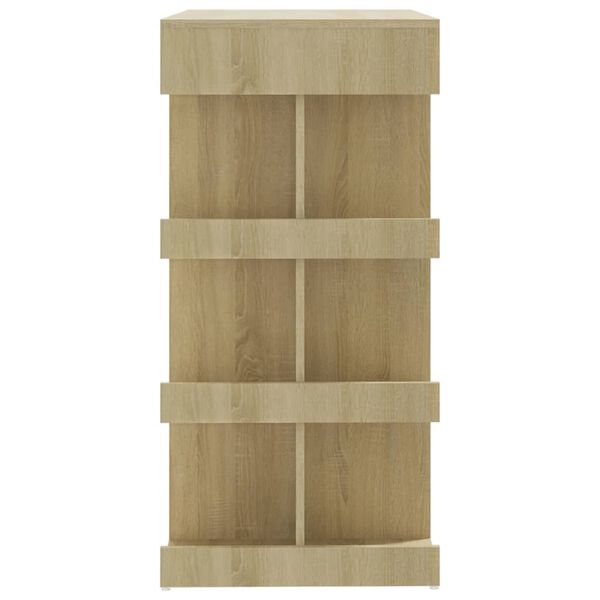 vidaXL Τραπέζι Μπαρ με Ράφια Sonoma Δρυς 100x50x101,5 εκ. Επεξ. Ξύλο