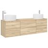 vidaXL &Sigma;&epsilon;&tau; &Epsilon;&pi;ί&pi;&lambda;&omega;&nu; &Mu;&pi;ά&nu;&iota;&omicron;&upsilon; 3 &tau;&mu;&chi;. Sonoma &Delta;&rho;&upsilon;&sigmaf; 49,5 x 44,5 x 66 &epsilon;&kappa;