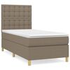 vidaXL &Kappa;&rho;&epsilon;&beta;ά&tau;&iota; Boxspring &mu;&epsilon; &Sigma;&tau;&rho;ώ&mu;&alpha; Taupe 80x200 &epsilon;&kappa;. &Upsilon;&phi;&alpha;&sigma;&mu;ά&tau;&iota;&nu;&omicron;