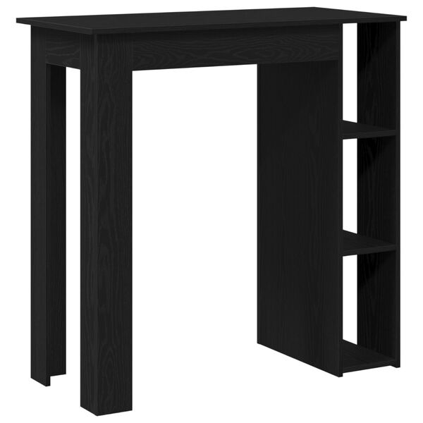 vidaXL Τραπέζι μπαρ Μαύρη δρυς 102 x 50 x 103.5 εκ. Επεξεργασμένο ξύλο