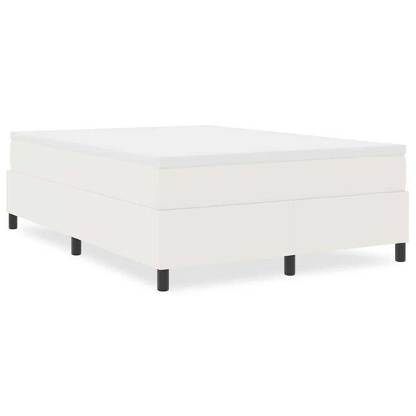 vidaXL Κρεβάτι με ελατήρια Κρεμ 140 x 200 cm Βελούδο