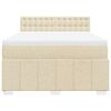 vidaXL &Kappa;&rho;&epsilon;&beta;ά&tau;&iota; Boxspring &mu;&epsilon; &Sigma;&tau;&rho;ώ&mu;&alpha; &Kappa;&rho;&epsilon;&mu; 140x200 &epsilon;&kappa;. &Upsilon;&phi;&alpha;&sigma;&mu;ά&tau;&iota;&nu;&omicron;