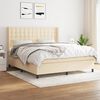 vidaXL &Kappa;&rho;&epsilon;&beta;ά&tau;&iota; Boxspring &mu;&epsilon; &Sigma;&tau;&rho;ώ&mu;&alpha; &Kappa;&rho;&epsilon;&mu; 160x200 &epsilon;&kappa;. &Upsilon;&phi;&alpha;&sigma;&mu;ά&tau;&iota;&nu;&omicron;