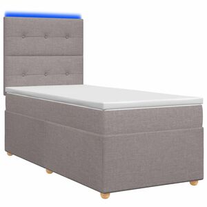 vidaXL &Kappa;&rho;&epsilon;&beta;ά&tau;&iota; box spring &mu;&epsilon; &sigma;&tau;&rho;ώ&mu;&alpha; Taupe 80 x 200 cm Ύ&phi;&alpha;&sigma;&mu;&alpha;