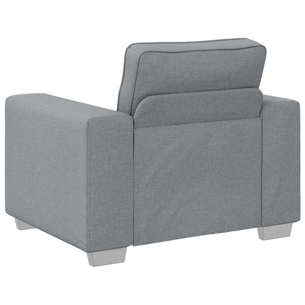 vidaXL Σετ Καναπέ με μαξιλάρι 3 pcs Γκρι 219 x 77 x 82 εκ ύφασμα