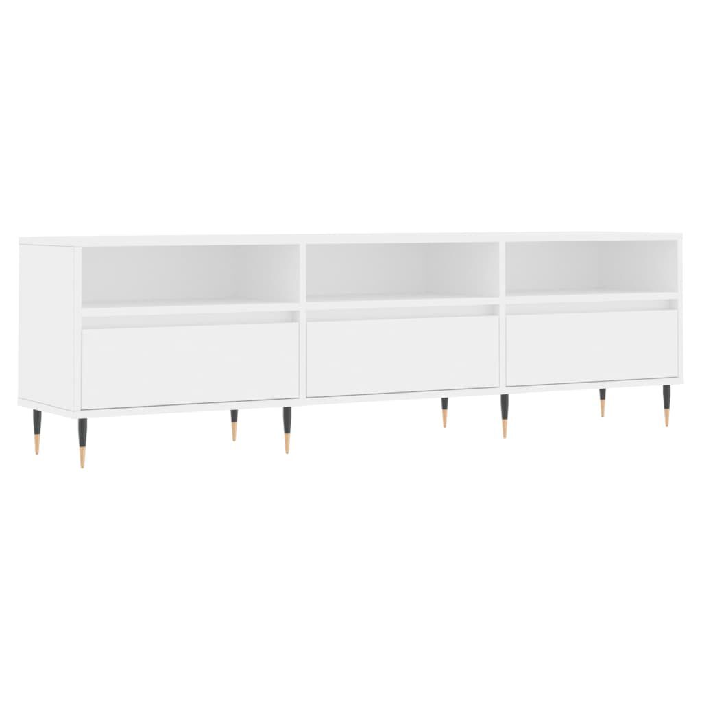 vidaXL Έπιπλο Τηλεόρασης Λευκό 150x30x44,5 εκ. Επεξεργασμένο Ξύλο