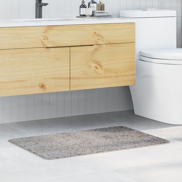vidaXL Πατάκι μπάνιου Γκρι 60 x 90 cm Πολυπροπυλένιο