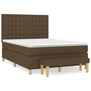 vidaXL &Kappa;&rho;&epsilon;&beta;ά&tau;&iota; Boxspring &mu;&epsilon; &Sigma;&tau;&rho;ώ&mu;&alpha; &Sigma;&kappa;&omicron;ύ&rho;&omicron; &Kappa;&alpha;&phi;έ 140x190 &epsilon;&kappa;. &Upsilon;&phi;&alpha;&sigma;&mu;ά&tau;&iota;&nu;&omicron;