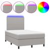vidaXL &Kappa;&rho;&epsilon;&beta;ά&tau;&iota; Boxspring &mu;&epsilon; &Sigma;&tau;&rho;ώ&mu;&alpha; & LED &Alpha;&nu;.&Gamma;&kappa;&rho;&iota; 120x200 &epsilon;&kappa; &Upsilon;&phi;&alpha;&sigma;&mu;ά&tau;&iota;&nu;&omicron;