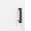 vidaXL Ντουλάπι Γυαλ. Λευκό 34,5 x 34 x 180 εκ. από Επεξεργασμένο Ξύλο