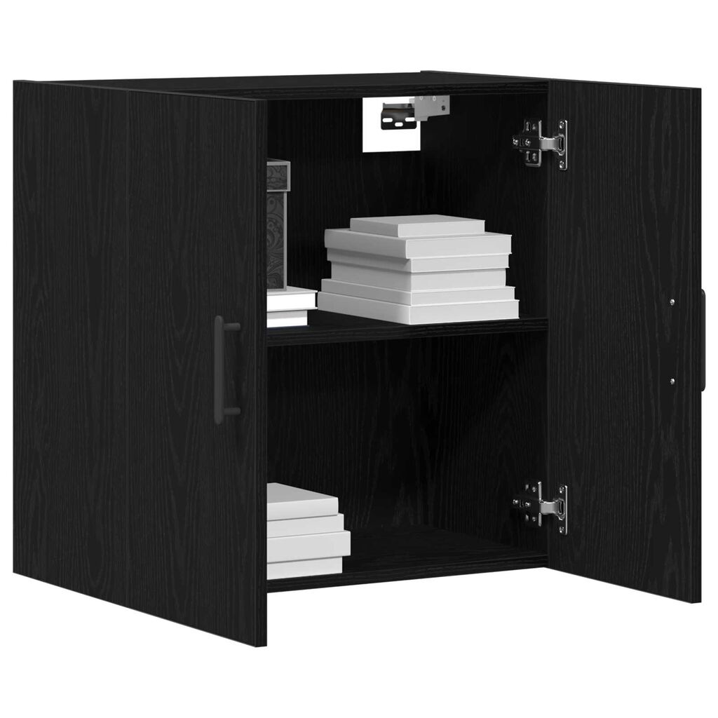vidaXL Ντουλάπι Τοίχου Μαύρη Δρυς 60x31x60 εκ Επεξεργασμένο Ξύλο