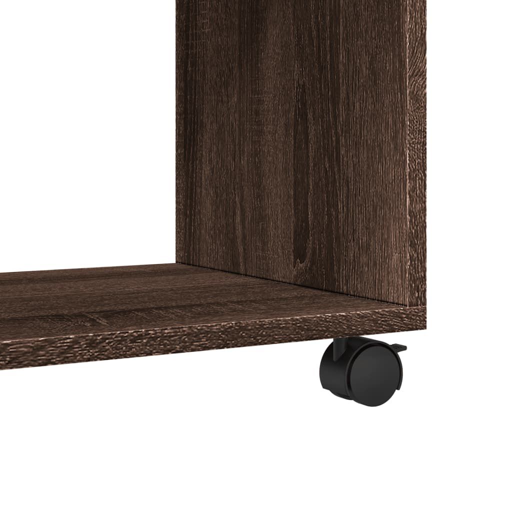 vidaXL Ντουλάπι Τροχήλατο Καφέ Δρυς 37x33x42,5 εκ. από Επεξ. Ξύλο