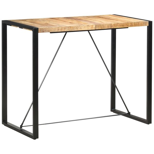 vidaXL Τραπέζι Μπαρ 140 x 70 x 110 εκ. από Μασίφ Ξύλο Μάνγκο