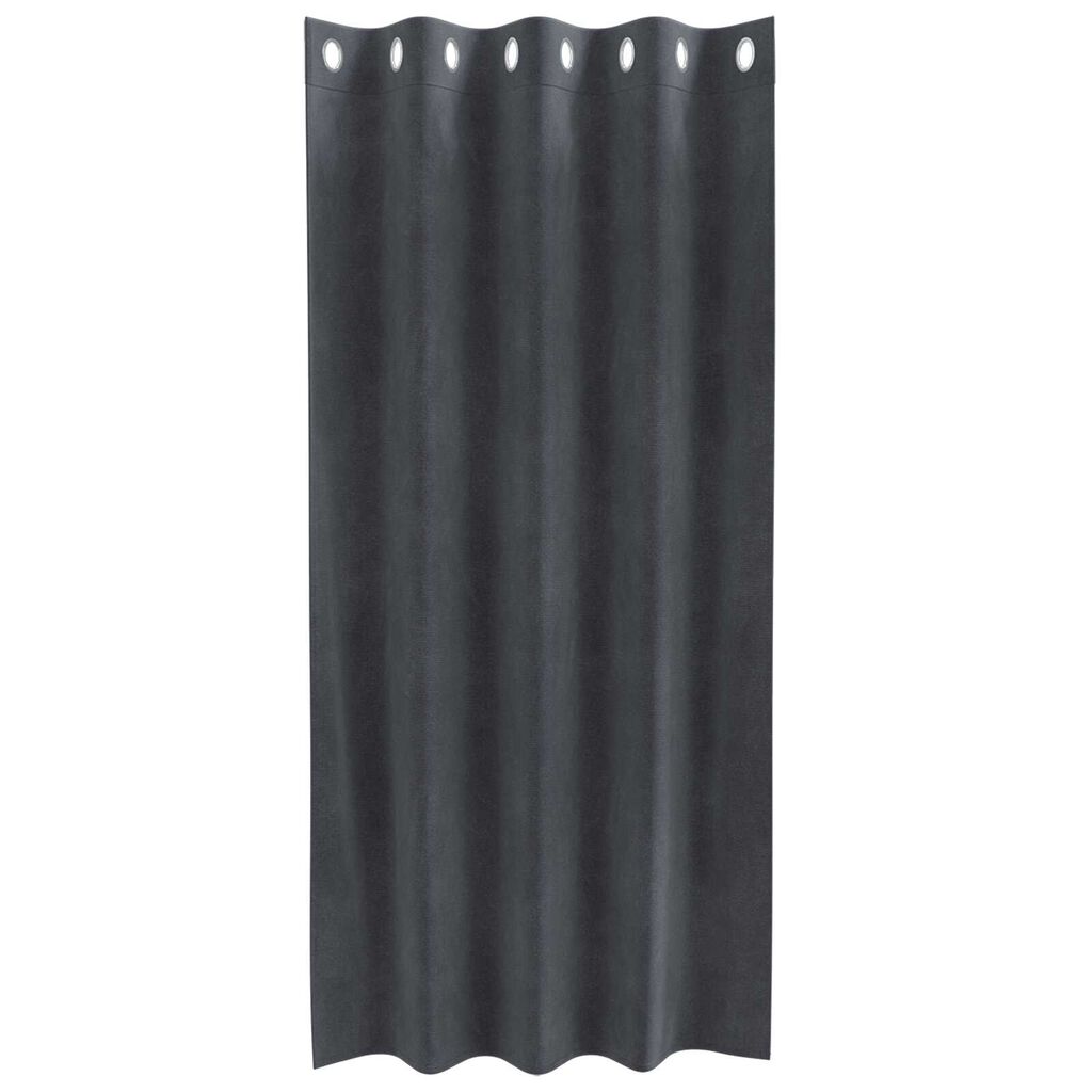 vidaXL Κουρτίνες με κουρτίνες 2 pcs Ανοιχτό γκρι 140 x 175 cm Βελούδο