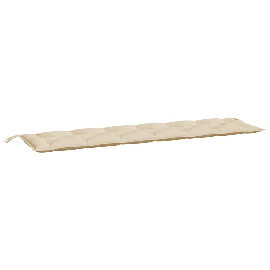 vidaXL Μαξιλάρι Πάγκου Κήπου Μπεζ 200x50x7 εκ. Ύφασμα Oxford