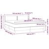 vidaXL &Kappa;&rho;&epsilon;&beta;ά&tau;&iota; Boxspring &mu;&epsilon; &Sigma;&tau;&rho;ώ&mu;&alpha; &Mu;&alpha;ύ&rho;&omicron; 160x200 &epsilon;&kappa;. &Beta;&epsilon;&lambda;&omicron;ύ&delta;&iota;&nu;&omicron;
