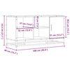 vidaXL Παπουτσοθήκη Γκρι Sonoma 102x35x55 εκ. από Επεξεργασμένο Ξύλο