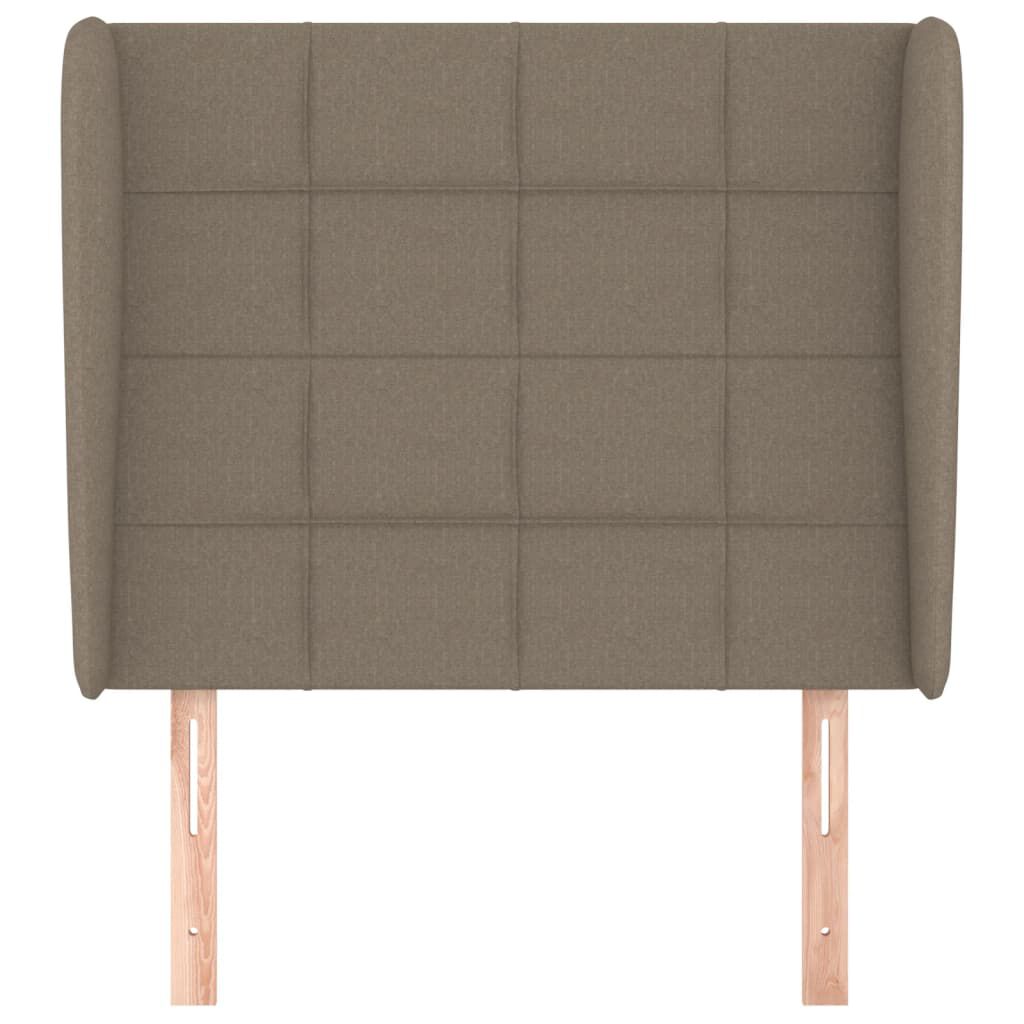 vidaXL Κεφαλάρι με Πτερύγια Taupe 83x23x118/128 εκ. Υφασμάτινο