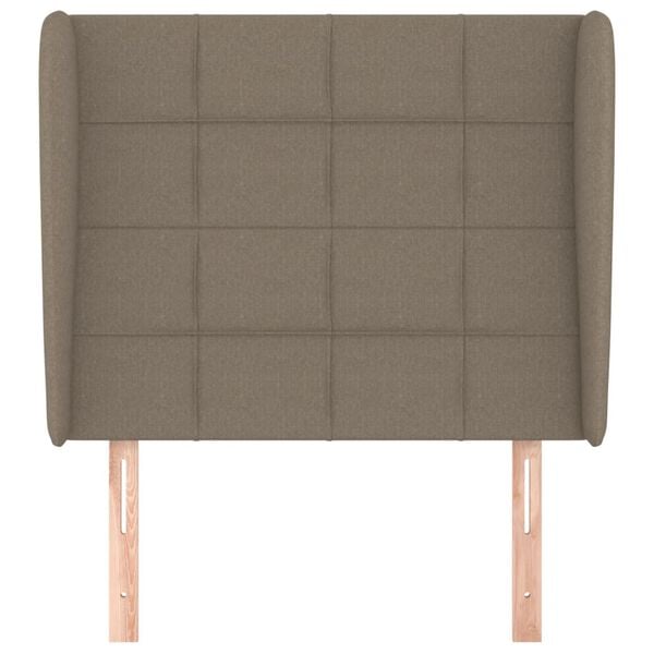 vidaXL Κεφαλάρι με Πτερύγια Taupe 83x23x118/128 εκ. Υφασμάτινο