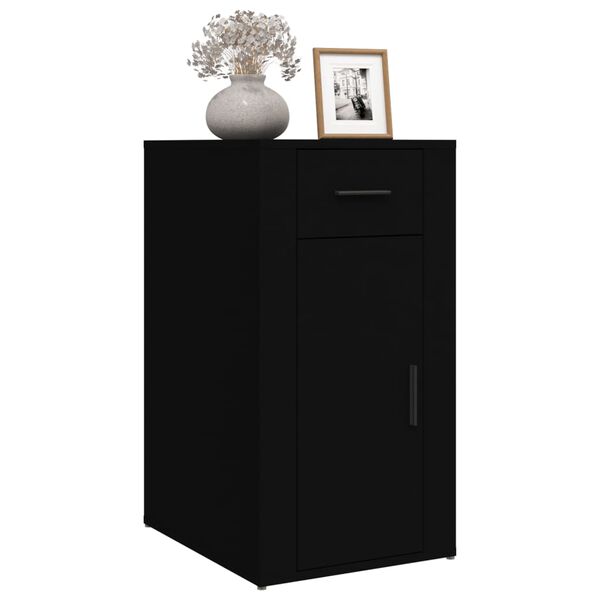 vidaXL Ντουλάπι Γραφείου Μαύρο 40 x 49 x 75 εκ. από Επεξεργασμένο Ξύλο