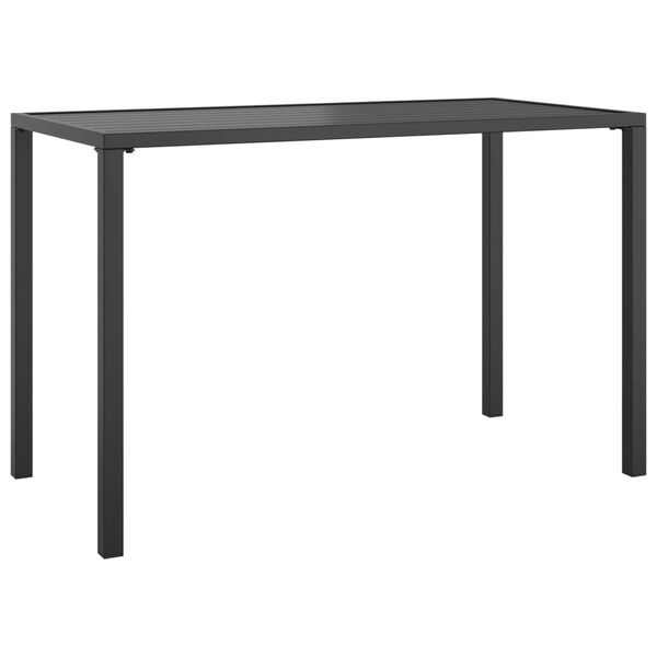 vidaXL Τραπεζαρία Κήπου Ανθρακί 110 x 54 x 70 εκ. Ατσάλινη