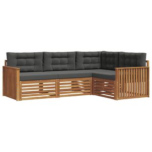 vidaXL &Sigma;&epsilon;&iota;&rho;ά &Kappa;&alpha;&nu;&alpha;&pi;έ &Epsilon;&xi;&omega;&tau;&epsilon;&rho;&iota;&kappa;&omicron;ύ &mu;&epsilon; &mu;&alpha;&xi;&iota;&lambda;ά&rho;&iota; 4 pcs &Phi;&upsilon;&sigma;&iota;&kappa;ό &kappa;&alpha;&iota; &Alpha;&nu;&theta;&rho;&alpha;&kappa;ί