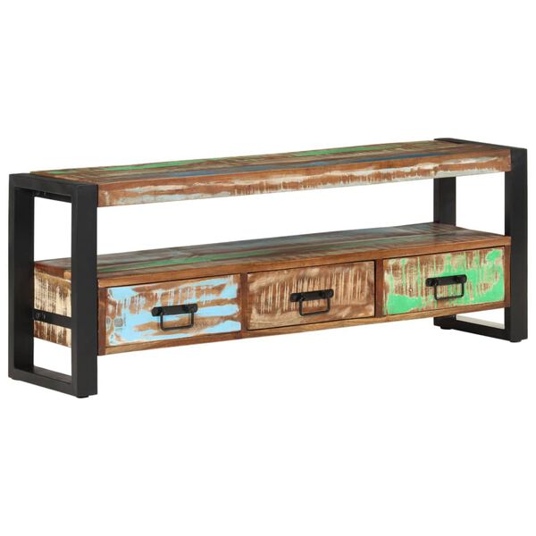 vidaXL Έπιπλο Τηλεόρασης 120 x 30 x 45 εκ. από Μασίφ Ανακυκλωμένο Ξύλο