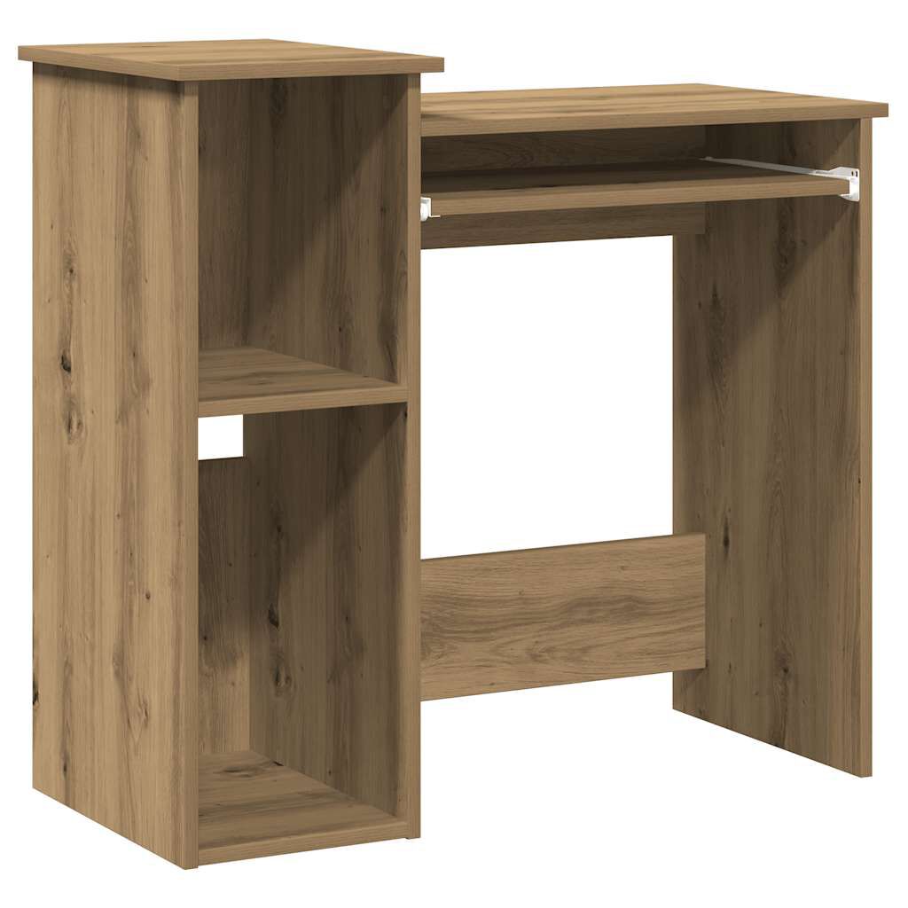 vidaXL Γραφείο με Ράφια Αρτισιανή Δρυς 184x40x78 εκ Επεξεργασμένο Ξύλο