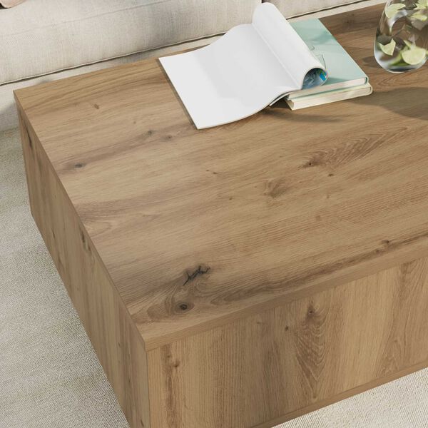 vidaXL &Tau;&rho;&alpha;&pi;&epsilon;&zeta;ά&kappa;&iota; &sigma;&alpha;&lambda;&omicron;&nu;&iota;&omicron;ύ &mu;&epsilon; &sigma;&upsilon;&rho;&tau;ά&rho;&iota; Artisan Oak 95 x 55 x 31 &epsilon;&kappa;