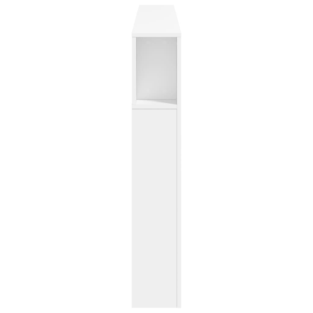 vidaXL Κεφαλάρι Κρεβατιού με LED Λευκό 180x18,5x103,5 εκ Επεξεργ. Ξύλο