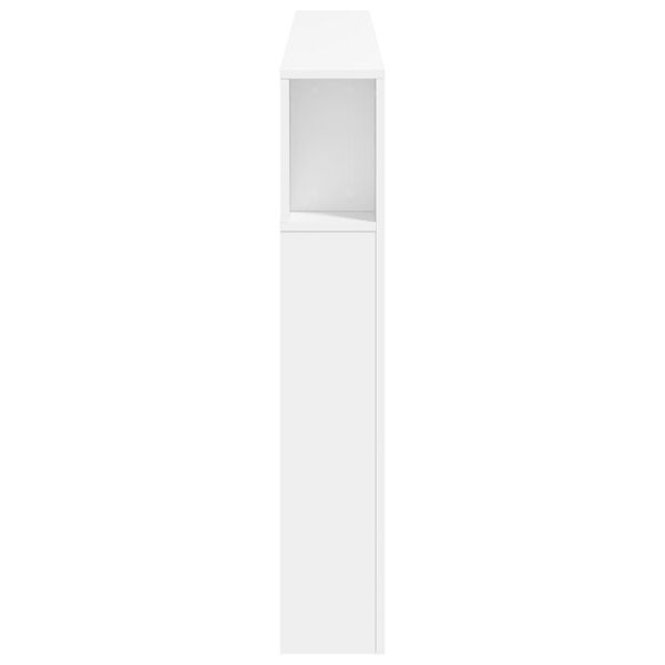 vidaXL Κεφαλάρι Κρεβατιού με LED Λευκό 180x18,5x103,5 εκ Επεξεργ. Ξύλο