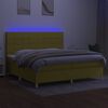 vidaXL &Kappa;&rho;&epsilon;&beta;ά&tau;&iota; Boxspring &mu;&epsilon; &Sigma;&tau;&rho;ώ&mu;&alpha; & LED &Pi;&rho;ά&sigma;&iota;&nu;&omicron; 200x200 &epsilon;&kappa; &Upsilon;&phi;&alpha;&sigma;&mu;ά&tau;&iota;&nu;&omicron;