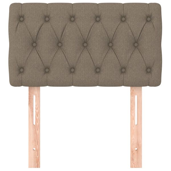 vidaXL Κεφαλάρι Κρεβατιού Taupe 80x7x78/88 εκ. Υφασμάτινο