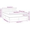 vidaXL &Kappa;&rho;&epsilon;&beta;ά&tau;&iota; Boxspring &mu;&epsilon; &Sigma;&tau;&rho;ώ&mu;&alpha; &Sigma;&kappa;&omicron;ύ&rho;&omicron; &Mu;&pi;&lambda;&epsilon; 140x190 &epsilon;&kappa;. &Beta;&epsilon;&lambda;&omicron;ύ&delta;&iota;&nu;&omicron;