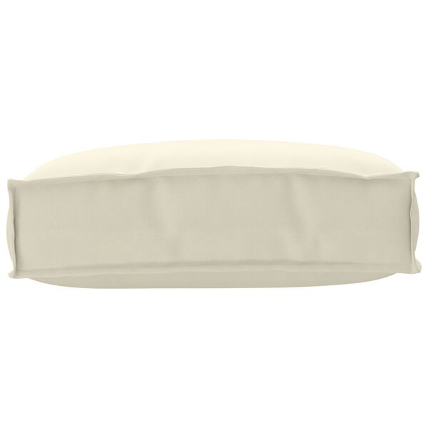 vidaXL Μαξιλάρι παλέτας για πλάτη Κρεμ 50 x 40 x 12 cm Ύφασμα Oxford