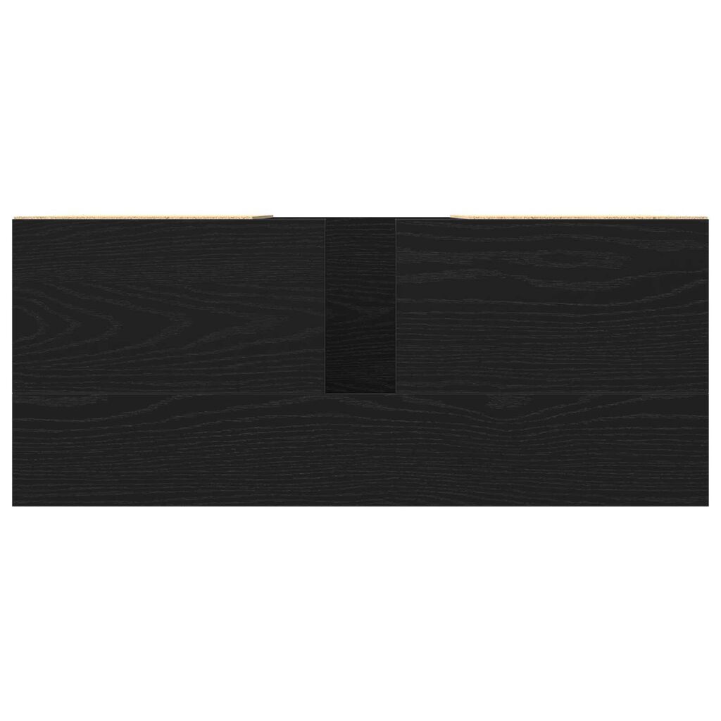 vidaXL Ντουλάπι νιπτήρα Μαύρη δρυς 80 x 33 x 60 εκ Επεξεργασμένο ξύλο